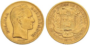 20 Bolivar Venezuela (1811 - ) Gold 