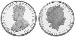 20 Cent Australia (1939 - ) Argento Elisabetta II (1926-2022)