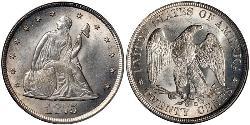 20 Cent Estados Unidos de América (1776 - ) Cobre/Plata 