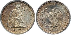 20 Cent Estados Unidos de América (1776 - ) Cobre/Plata 