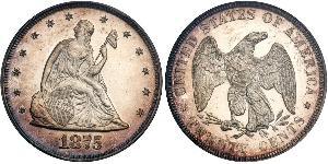20 Cent Estados Unidos de América (1776 - ) Cobre/Plata 