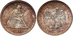20 Cent Estados Unidos de América (1776 - ) Cobre/Plata 