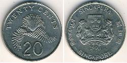 20 Cent Singapore Copper/Nickel 