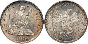 20 Cent USA (1776 - ) Copper/Silver 