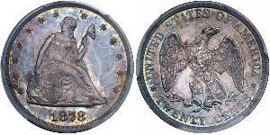 20 Cent USA (1776 - ) Copper/Silver 