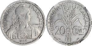 20 Cent Indochine française (1887-1954) Cuivre/Nickel 