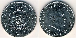 20 Cent Sierra Leone (1961 - ) Kupfer/Nickel 