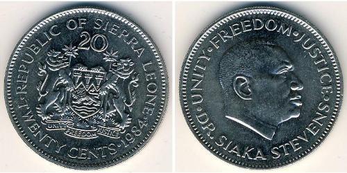 20 Cent Sierra Leone (1961 - ) Kupfer/Nickel 