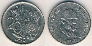 20 Cent Südafrika (1910 - ) Kupfer/Nickel 