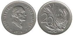 20 Cent Afrique du Sud (1910 - ) Nickel 