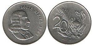 20 Cent Südafrika (1910 - ) Nickel 