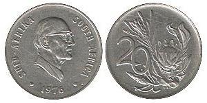 20 Cent Südafrika (1910 - ) Nickel 