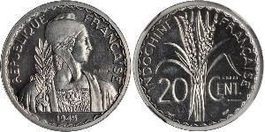 20 Cent Indochina francesa (1887-1954) Níquel/Cobre 