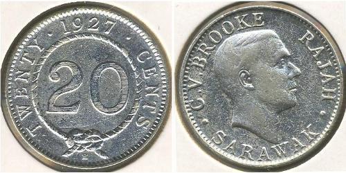 20 Cent Sarawak Plata 