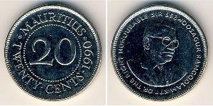 20 Cent Mauritius (1968 - ) Rame/Nichel 