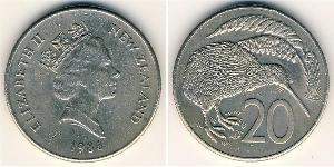 20 Cent Nuova Zelanda Rame/Nichel 