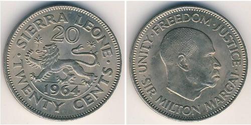 20 Cent Sierra Leone (1961 - ) Rame/Nichel 