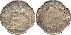 20 Cent Französisch-Indochina (1887-1954) Silber 