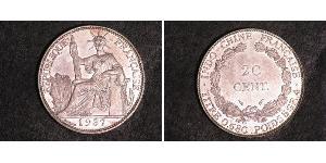 20 Cent Französisch-Indochina (1887-1954) Silber 