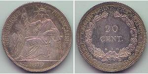 20 Cent Französisch-Indochina (1887-1954) Silber 