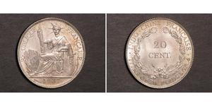 20 Cent Französisch-Indochina (1887-1954) Silber 