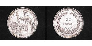 20 Cent Französisch-Indochina (1887-1954) Silber 