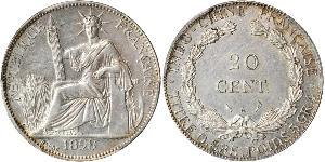 20 Cent Französisch-Indochina (1887-1954) Silber 