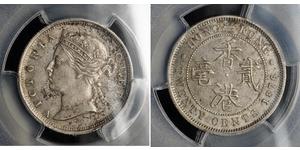 20 Cent Hongkong Silber Victoria (1819 - 1901)