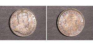20 Cent Hongkong Silber Eduard VII (1841-1910)