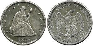 20 Cent Vereinigten Staaten von Amerika (1776 - ) Silber/Kupfer 