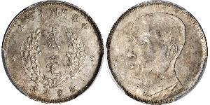 20 Cent China Silver 