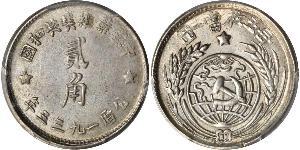 20 Cent China Silver 