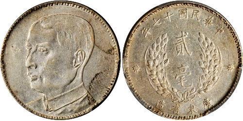 20 Cent China Silver 