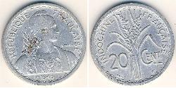 20 Cent French Indochina (1887-1954) 铝 