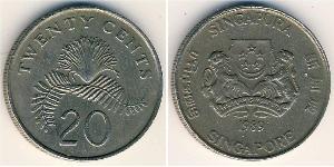 20 Cent 新加坡 銅/镍 