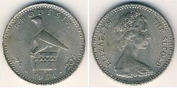 20 Cent / 2 Shilling Rodesia (1965 - 1979) Níquel/Cobre 