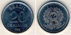 20 Centavo Brasile Acciaio 