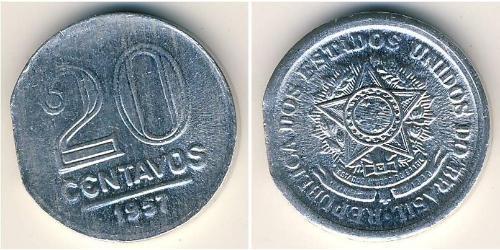20 Centavo Brasil Aluminio 