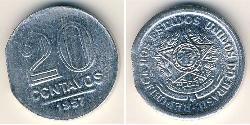 20 Centavo Brésil Aluminium 