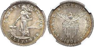 20 Centavo Philippines Argent 
