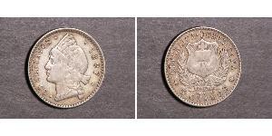 20 Centavo République dominicaine Argent 