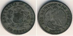 20 Centavo Cile Argento 