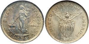 20 Centavo Filippine Argento 