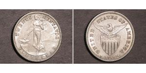 20 Centavo Filippine Argento 