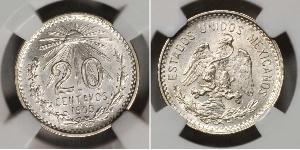 20 Centavo Messico (1867 - ) Argento 
