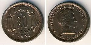 20 Centavo Chile Bronce 