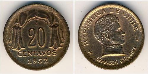 20 Centavo Chile Bronce 