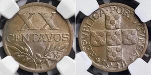 20 Centavo Estado Nuevo (Portugal) (1933 - 1974) Bronce 