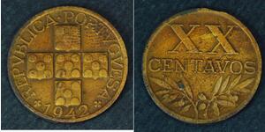 20 Centavo Estado Nuevo (Portugal) (1933 - 1974) Bronce 
