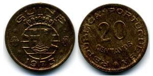 20 Centavo Guinea Portuguesa (1474-1974) Bronce 